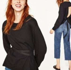 Zara tie waist top